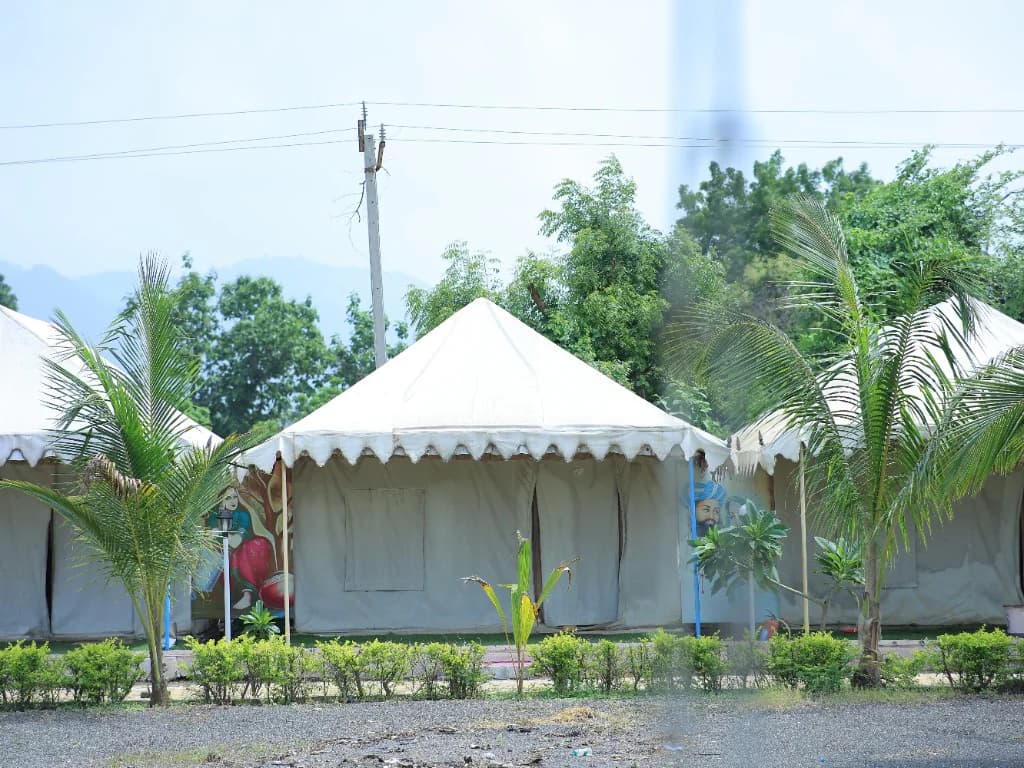 Premium Swiss tents at Cresta Villa Resort